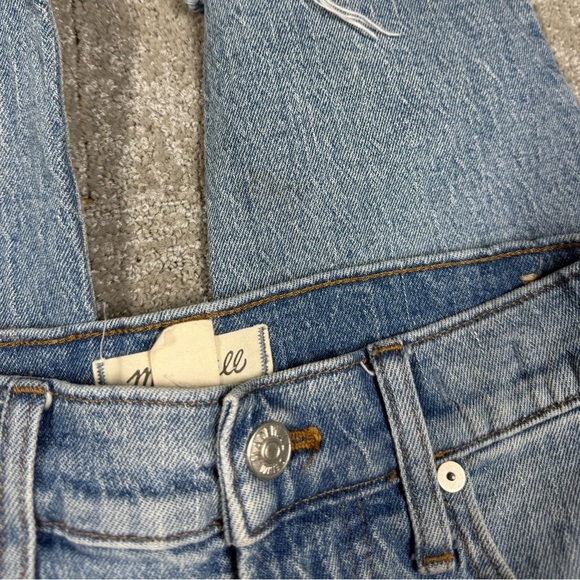 Madewell The Perfect Vintage Raw Hem Crop jeans Light Wash Size 26 - Picture 2 of 10